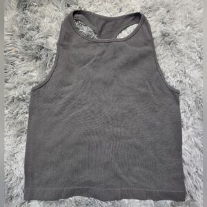 Free People Charcoal Racerback Tank Top M/L